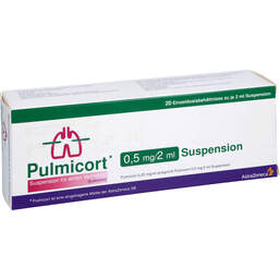 Abbildung: Pulmicort 0,5 mg / 2 ml Suspension für einen Vernebler 20X2 ml, Suspension für einen Vernebler PZN 01837214