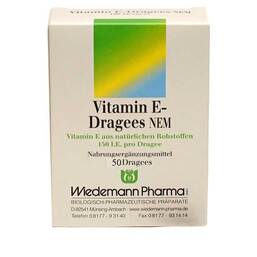 Abbildung: Vitamin E Dragees NEM Dragees, 50 St PZN 01840386
