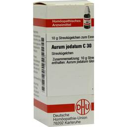 Abbildung: DHU Aurum jodatum C 30 Globuli Globuli, 10 g PZN 01848181