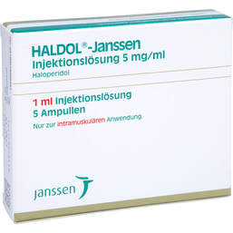 Abbildung: Haldol Janssen Ampullen 5X1 ml, Injektionslösung PZN 01856849