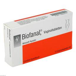 Abbildung: Biofanal Vaginaltabletten Vaginaltabletten, 12 St PZN 01866575