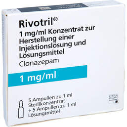 Abbildung: Rivotril Ampullen 5 St, Konzentrat PZN 01874304