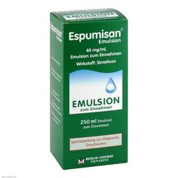 Abbildung: Espumisan Emulsion für bildgebende Diagnostik Emulsion, 250 ml PZN 01874681