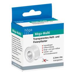 Abbildung: Höga Multi Pflaster 2,5cmx5m 1 St, Pflaster PZN 01875172