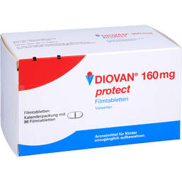 Abbildung: Diovan 160 mg protect Filmtabletten 98 St, Filmtabletten PZN 01878472