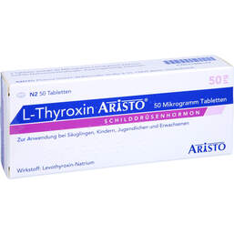 Abbildung: L-Thyroxin Aristo 50 µg Tabletten 50 St, Tabletten PZN 01880144