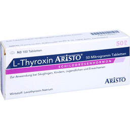 Abbildung: L-Thyroxin Aristo 50 µg Tabletten 100 St, Tabletten PZN 01880641