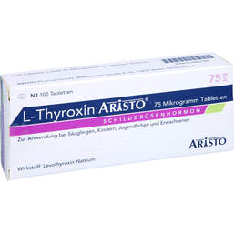 Abbildung: L-Thyroxin Aristo 75 µg Tabletten 100 St, Tabletten PZN 01880782