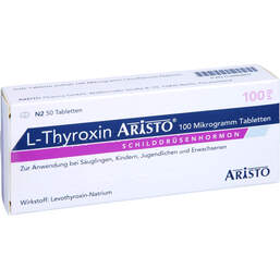 Abbildung: L-Thyroxin Aristo 100 µg Tabletten 50 St, Tabletten PZN 01880807