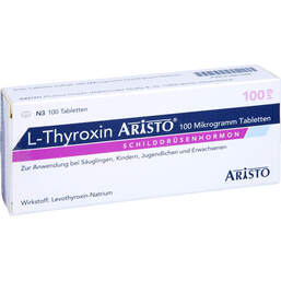 Abbildung: L-Thyroxin Aristo 100 µg Tabletten 100 St, Tabletten PZN 01881468