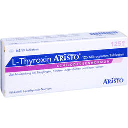 Abbildung: L-Thyroxin Aristo 125 µg Tabletten 50 St, Tabletten PZN 01881480
