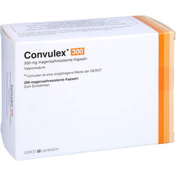 Abbildung: Convulex 300 magensaftresistente Kapseln 200 St, Kapseln magensaftresistent PZN 01883705