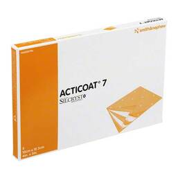 Abbildung: Acticoat 7 10x12,5 cm antimikrobielle Wundauflage 5 St, Kompressen PZN 01885756