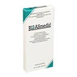 Abbildung: B12 Asmedic Ampullen 10X1 ml, Injektionslösung PZN 01888022
