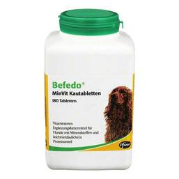 Abbildung: Befedo Minvit für Hunde Kautabletten Kautabletten, 180 St PZN 01896412