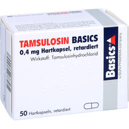 Abbildung: Tamsulosin Basics 0,4 mg Hartkapseln retard. 50 St, Retard-Kapseln PZN 01896961
