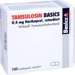 Abbildung: Tamsulosin Basics 0,4 mg Hartkapseln retard. 100 St, Retard-Kapseln PZN 01896978
