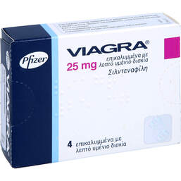 Abbildung: Viagra 25 mg Filmtabletten 4 St, Filmtabletten PZN 01897363