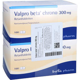 Abbildung: Valpro Beta Chrono 300 mg Retardtabletten 200 St, Retard-Tabletten PZN 01907127