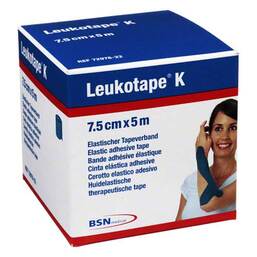Abbildung: Leukotape K 7,5cm blau Verband, 1 St PZN 01907446