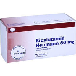 Abbildung: Bicalutamid Heumann 50 mg Filmtabletten 90 St, Filmtabletten PZN 01907535