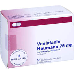 Abbildung: Venlafaxin Heumann 75 mg Hartkapseln retardiert 50 St, Retard-Kapseln PZN 01918243