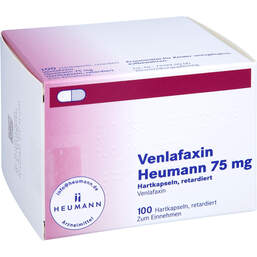 Abbildung: Venlafaxin Heumann 75 mg Hartkapseln retardiert 100 St, Retard-Kapseln PZN 01918266