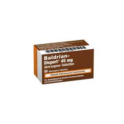 Abbildung: Baldrian Dispert 45 mg überzogene Tabletten Überzogene Tabletten, 50 St PZN 01921529
