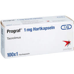 Abbildung: Prograf 1 mg Hartkapseln 100 St, Hartkapseln PZN 01925467