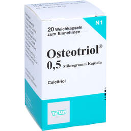Abbildung: Osteotriol 0,5 µg Kapseln 20 St, Weichkapseln PZN 01929548