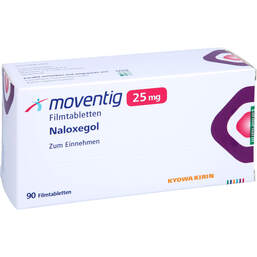 Abbildung: Moventig 25 mg Filmtabletten 90 St, Filmtabletten PZN 01941087