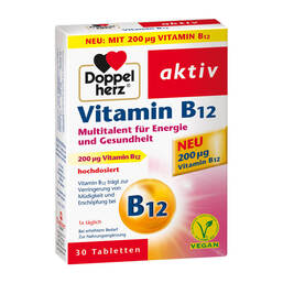 Abbildung: Doppelherz Vitamin B12 Tabletten Tabletten, 30 St PZN 01951625