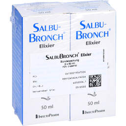 Abbildung: Salbubronch Elixier 1 mg / ml 2X50 ml, Tropfen zum Einnehmen PZN 01956700