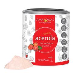 Abbildung: Acerola 100% natürliches Vitamin C Pulver Pulver, 100 g PZN 01974483