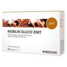 Abbildung: Nobilin Gluco Zimt Tabletten Tabletten, 90 St PZN 01981388