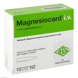 Abbildung: Magnesiocard i.v. Injektionslösung Injektionslösung, 10X10 ml PZN 01984085