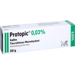 Abbildung: Protopic 0,03% Salbe 30 g, Salbe PZN 01992699