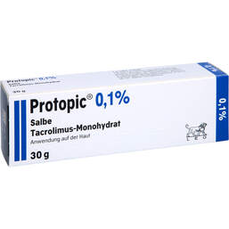 Abbildung: Protopic 0,1% Salbe 30 g, Salbe PZN 01992742