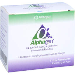 Abbildung: Alphagan Augentropfen 3X5 ml, Augentropfen PZN 01998093