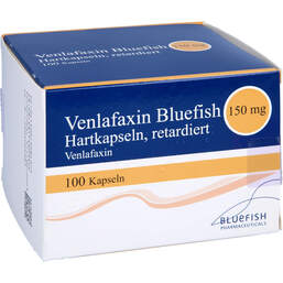 Abbildung: Venlafaxin Bluefish 150 mg Retardkapseln 100 St, Retard-Kapseln PZN 01998437
