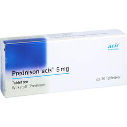 Abbildung: Prednison Acis 5 mg Tabletten 20 St, Tabletten PZN 01998472