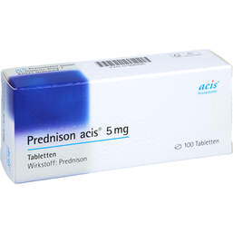 Abbildung: Prednison Acis 5 mg Tabletten 100 St, Tabletten PZN 01998495