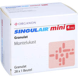 Abbildung: Singulair mini 4 mg Granulat 28 St, Granulat PZN 01999744