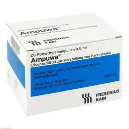 Abbildung: Ampuwa Plastikampulle Injektions- / Infusionslösung 20X5 ml, Injektions-/Infusionslösung PZN 02001044