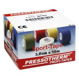 Abbildung: Pressotherm Sport-Tape 3,8cmx10m grün Verband, 1 St PZN 02002345