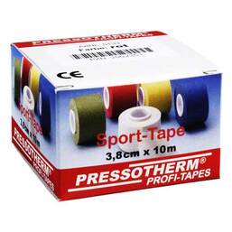 Abbildung: Pressotherm Sport-Tape 3,8cmx10m rot Verband, 1 St PZN 02002351