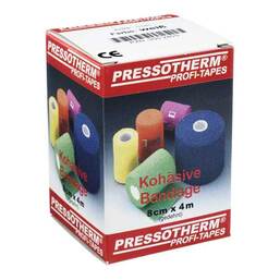 Abbildung: Pressotherm Kohäsive Bandage 8cmx4m weiß Binden, 1 St PZN 02002405
