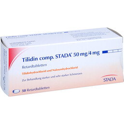 Abbildung: Tilidin comp. STADA 50 mg / 4 mg Retardtabletten 50 St, Retard-Tabletten PZN 02003327