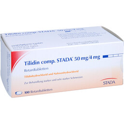 Abbildung: Tilidin comp. STADA 50 mg / 4 mg Retardtabletten 100 St, Retard-Tabletten PZN 02003333