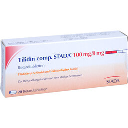Abbildung: Tilidin comp. STADA 100 mg / 8 mg Retardtabletten 20 St, Retard-Tabletten PZN 02004143